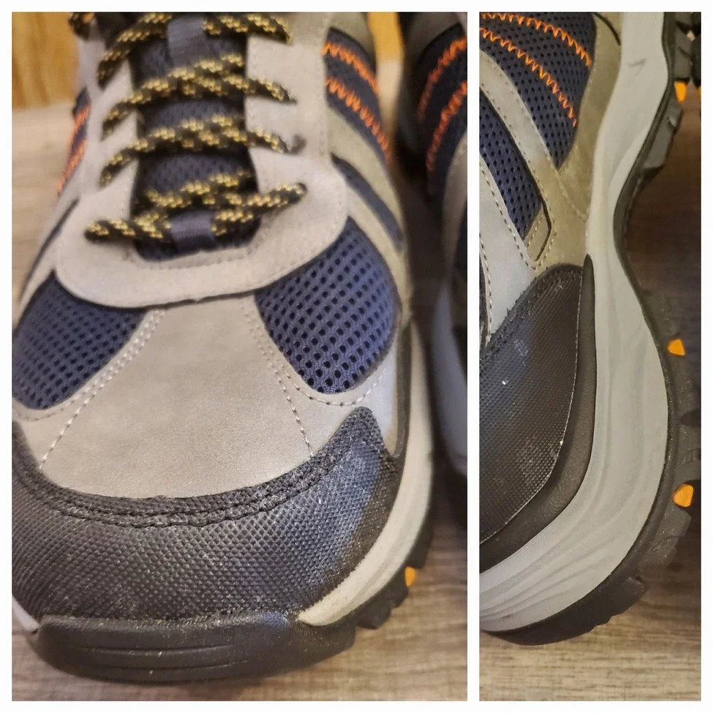 Skechers Dawson Vortego Hiking Shoes Men's‎ Size 14 Navy Gray Waterproof